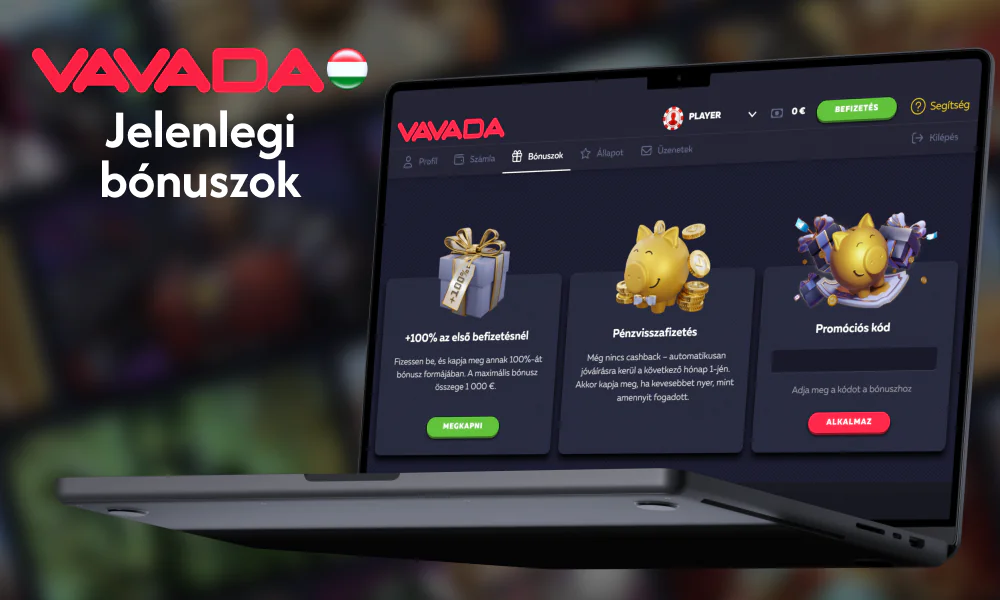 Információk a Vavada kaszinó aktuális bónuszairól Magyarország